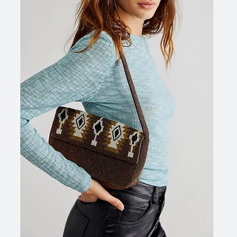 Free People beaded purse